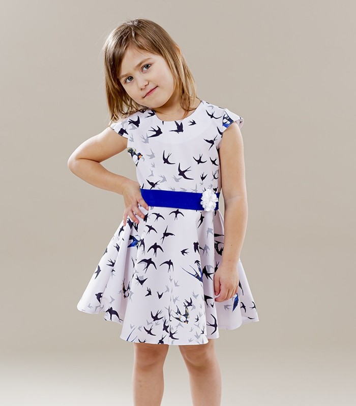 Платье с ласточками для девочек 270242 01 (1)